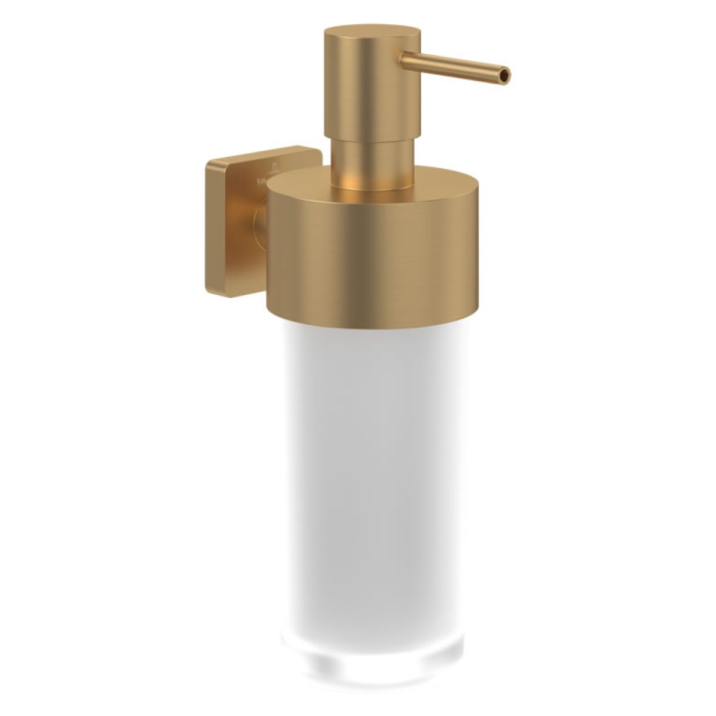 Cutout image of Villeroy & Boch Elements Striking Brushed Gold Soap Dispenser